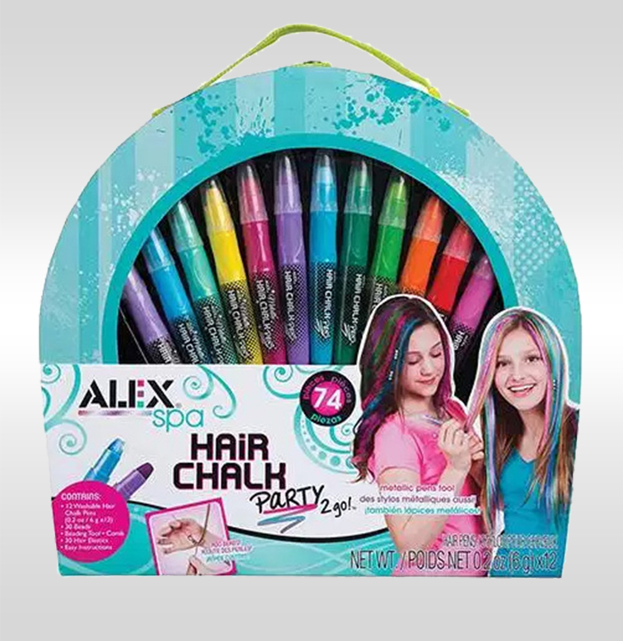 custom hair chalk usa packaging