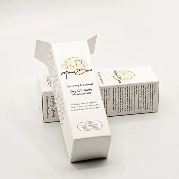 glossy lotion cardboard