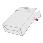 Buy Custom Five Panel Hanger 123 Bottom Packaging Boxes Image