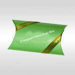 Buy Custom Ever Green Pillow Soap Packaging Boxes Wholesale